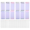 thumbnail image 1 of 24pcs A6 Budget Sheets PVC Clear Binder Pockets 6 Rings Loose Leaf Zipper Envelopes Expense Budget Inserts, 1 of 6