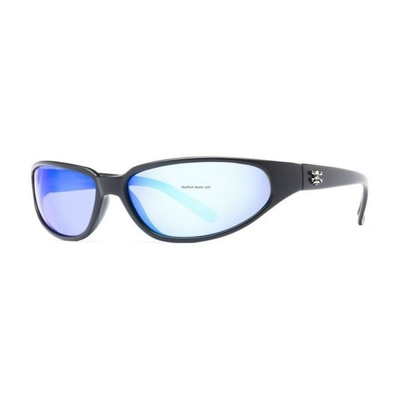 Calcutta Sitka Polarized Sunglasses Black Frame/Blue Mirror Lens
