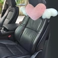 thumbnail image 2 of Almohada para coche Sunnimix accesorios automotrices suaves universales felpa forma de corazón cojín apoyo, 2 of 8