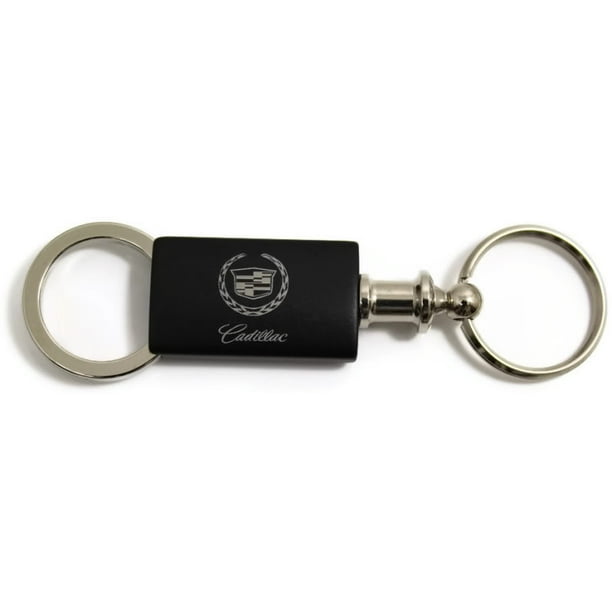 Cadillac Black Anodized Aluminum Valet Key Chain
