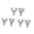 thumbnail image 1 of Bandejas de impresión Dental para dentaduras postizas, ortodoncia, pares pequeños, medianos y grandes, 6 uds. Con agujero y dientes, 1 of 8