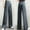 Gray, variant on Babysbule Women's Pants Women's Fashion Casual Full-Length Loose Pants Solid High Waist Trousers Long Straight Wide Leg Pants