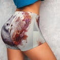 thumbnail image 4 of Fotbe White Red Cat Couple Shorts Sin Costuras – Shorts Deportivos de Cintura Alta para Mujer, Elásticos para Gimnasio, Yoga, Running o Ciclismo-X-Large, 4 of 8