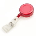 thumbnail image 2 of Officeship 100 Pcs Translucent Red Badge Holder Reels With Back Splint, 2 of 5