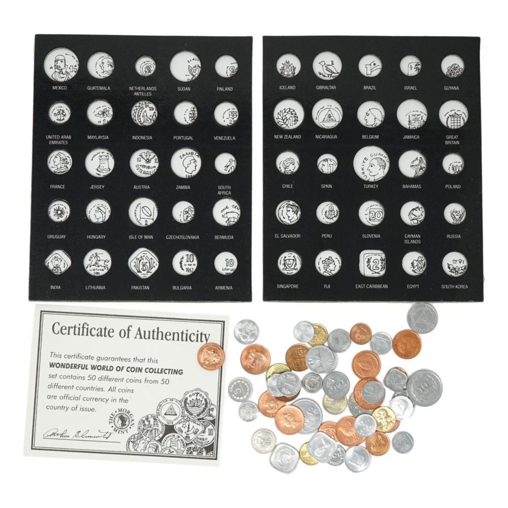 MINT Coin Display Book, 50 Coins from 50 Countries, Wonderful