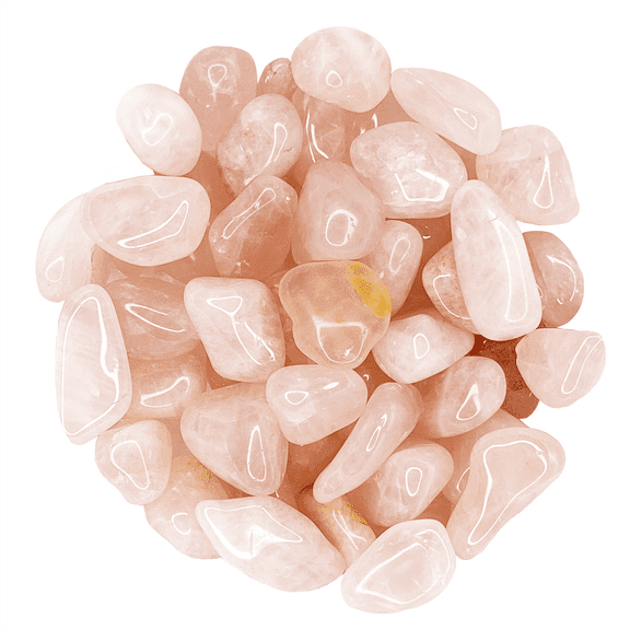 Bulk Tumbled Stone - Small - Pink Rose Quartz from Brazil Weight: 1 LB