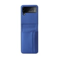 thumbnail image 5 of Dteck for Samsung Galaxy Z Flip 3 Case with Card Holder, Premium PU Leather + Hard PC Shockproof Impact-Resistant Slim Flip Protective Phone Cover Case for Samsung Galaxy Z Flip 3 5G 6.7" 2021, Blue, 5 of 8
