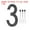 Number 3, variant on Uxcell Black House Number, House Address Numbers Sign Large Floating Number 6