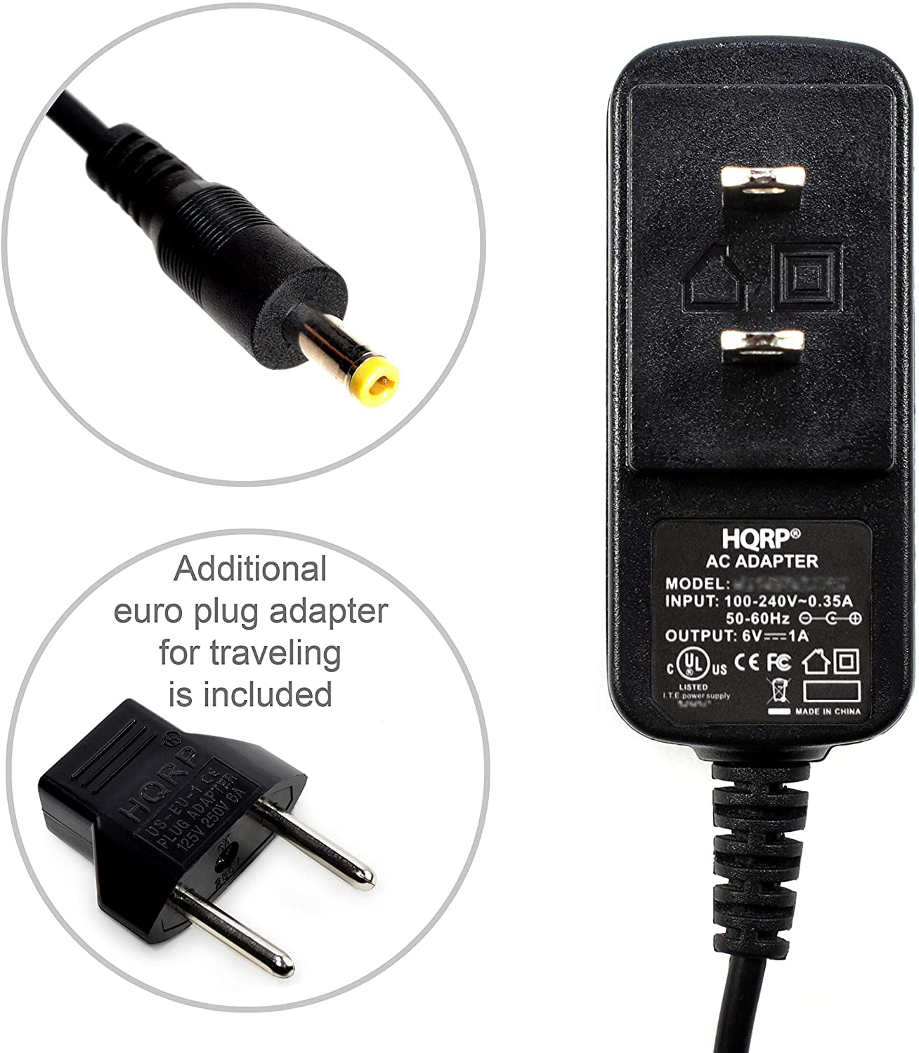 HQRP AC Power Adapter for Omron Healthcare S-9515336-9 M6 Comfort