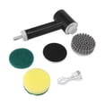 thumbnail image 1 of Cepillo de limpieza eléctrico cocina baño limpiador multifuncional cepillo de limpieza de mano negro, 1 of 14