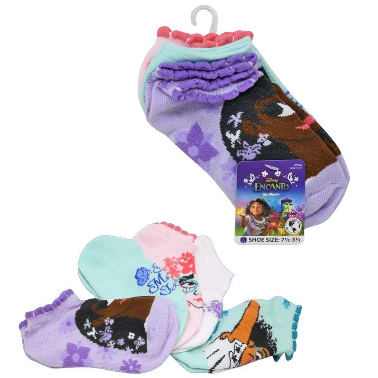 Disney Encanto 5pk Ankle Socks Size 68.5