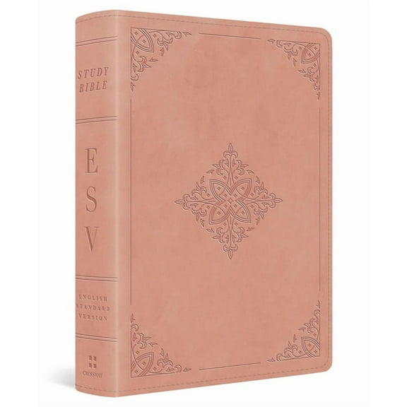 ESV Study Bible, Personal Size (Trutone, Blush Rose, Fleur-De-Lis Design), (Hardcover)
