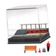 thumbnail image 5 of Vitrina de coche a escala 1/64, cubierta antipolvo, simulación decorativa, diorama, parque, escaleras, escena de estacionamiento para coches de, 5 of 9