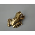 thumbnail image 3 of Brass Handwork carving frog Statue Pendant Chineae Collection old Asian Old, 3 of 11
