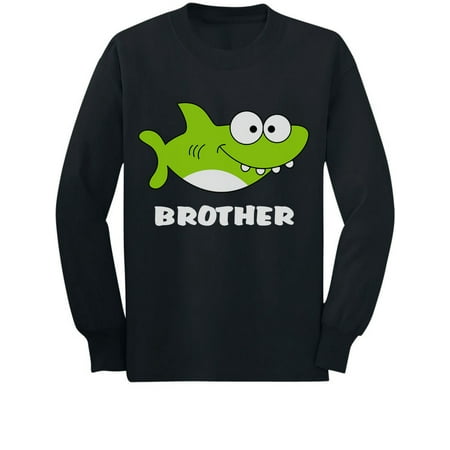 

Tstars Boys Big Brother Shirt Gift for Big Brother Shark Shirt for Brother Toddler Kids Birthday Pregnancy Announcement Graphic Tee Big Bro Gifts for Brother Long Sleeve T Shirt