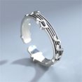 thumbnail image 5 of Guodhu Silver Musical Notes Band Ring | Music Note Rings Women Melody Ring Comfort Fit Adjustable Engagement Wedding Jewelry Accessories Gift Couple's for Women Men, 5 of 9