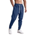 thumbnail image 3 of MXALUOB Men's Running Pants Ankle Zipper Tapered Jogger Pant Elastic Waist Athletic Trousers with Zip Pockets for Training Fitness, 3 of 7