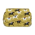 thumbnail image 2 of Sikiie Horsemen In Horseraces Print Flip Double-layer Pencil Case, All-purpose Stationery Bag for Study and Office, Zipper Design, Unisex, 2 of 7