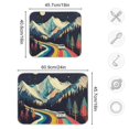 thumbnail image 5 of Yayeee Dish Drying Mat for Kitchen Counter Ultra Absorbent Easy Clean Pad 24x18", Evening Mountain Road, 5 of 7