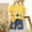 E146-Yellow, variant on hengsof Kids Summer 2 Piece Short Sleeve Set, Toddlers Fashion Printed Graphic Cotton Round Neck Short Sleeve T-Shirt Elastic Waist Shorts Set, Comfortable Casual Wear for Boys Girls