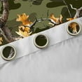 thumbnail image 4 of Feelyou Branch Tree Black Out Curtains, Olive Camo Curtains Pack of 2 (42x63 Each), 4 of 6