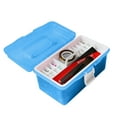 NIUREDLTD Blue Portable Box Organizer Multipurpose Sewing Box Tool Box