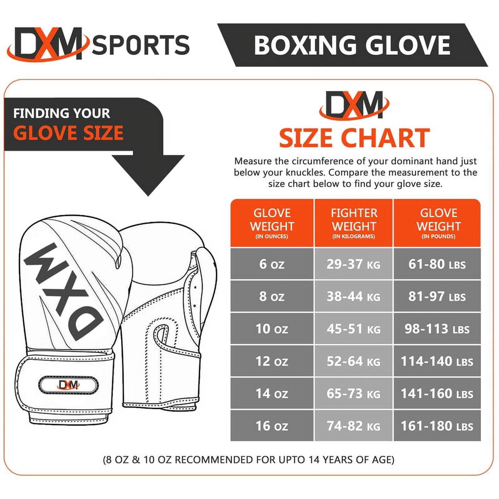 DXM SPORTS Boxing Gloves for Men & Women - Green & White, 16oz