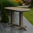 thumbnail image 1 of A &amp; L Furniture Poly 60 x 33 in. Oval Bar Height Table, 1 of 11