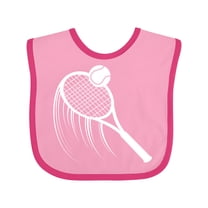 Inktastic Swinging Tennis Racket Boys or Girls Baby Bib
