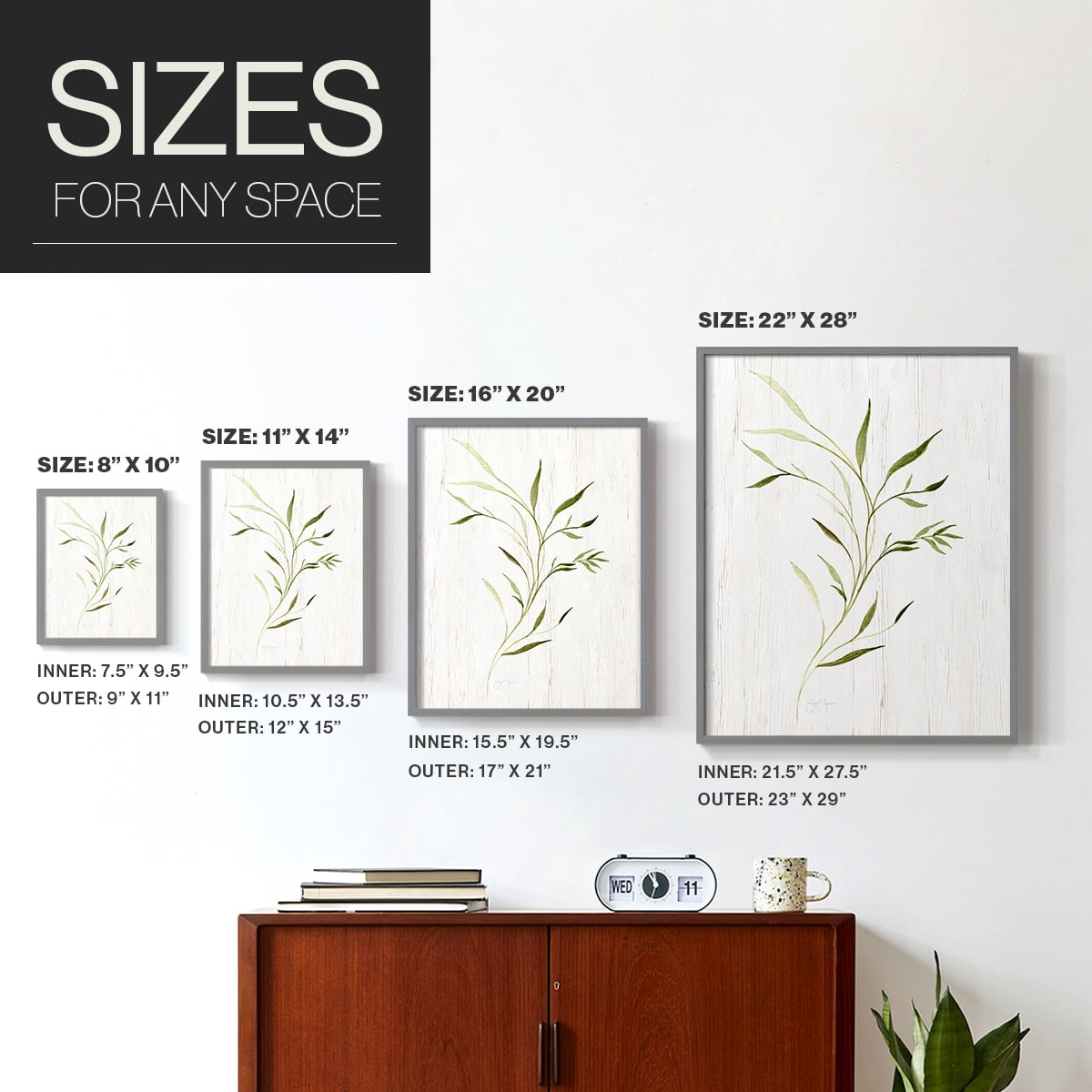 Windblown Leaves II Framed Print - Solid Wood in Single Picture Frame Solid Wood 2 Framed Print