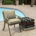 thumbnail image 6 of ARDEN Outdoor Dining Chair Cushion, 21 x 21, Water Repellent, Fade Resistant 21 x 21, Tan Leala, 6 of 13