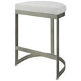 thumbnail image 2 of Uttermost Ivanna 26" Contemporary Metal and MDF Backless Counter Stool in Silver, 2 of 7