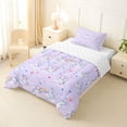 thumbnail image 2 of Erosebridal Cartoon Unicorn Girls Twin Comforter Sets,Dreamy Princess Style Rainbow Bedding Set For Kids,Reversible 2 Pieces, 2 of 7