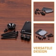 thumbnail image 4 of FESTFENDS 1Set Electric Guitar Neck Plate Replacement Black Metal Guitar Neck Mounting Plate, 4 of 7