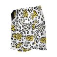 thumbnail image 5 of Women's Soft Sleep Shorts Relaxed Fit Lounge Pajama Bottoms Shorts for Women Pajama for Home and Comfort White Leopard Print Pattern, 5 of 8