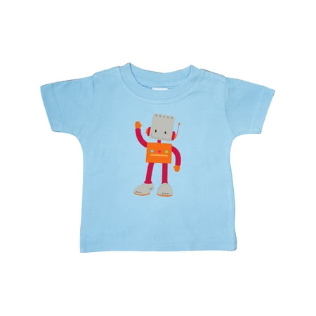 

Inktastic Cute Robot Smiling Robot Colorful Robot Gift Baby Boy or Baby Girl T-Shirt