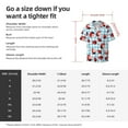 thumbnail image 7 of Vsdgher Flowers and Lady Bugs Print Men's Wrinkle Free Untucked Cuban Shirt Business Casual Button Down Shirts Short Sleeve Shirt, 7 of 7