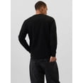 thumbnail image 3 of Camiseta GAP para hombre de manga larga, suave, negra, XL, 3 of 4