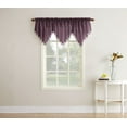 thumbnail image 4 of No. 918 Jillian Crushed Voile Ascot Beaded Sheer Valance, 51"x24", Purple, 4 of 6