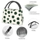 thumbnail image 4 of Fotbe Abstract Green Polka Dot Bolsa Térmica Portátil con Estampado, Bolsa de Entrega de Alimentos Aislada, Bolsa Reutilizable de Gran Capacidad para Comidas y Supermercado, 4 of 6