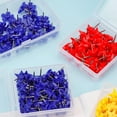 thumbnail image 4 of 50Pcs Push Pins Cork Notice Board Thumb Tacks Drawing Pins Flower Star Gear Flat Head Pushpin for Office Bulletin Board, 4 of 8