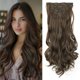 thumbnail image 1 of Typpkmm 7 Unids/Set 16 Clips ExtensióN De Cabello Negro Largo Liso Pelo Natural Ombre Peluca Fibra Resistente Al Calor Para Peinado De Mujer, 1 of 7