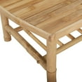 thumbnail image 7 of vidaXL 3 Piece Patio Lounge Set with Cream White Cushions Bamboo, 7 of 7