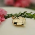 thumbnail image 5 of Art and Molly Real 14K Yellow Gold Large Puff Heart Pendant, 5 of 9