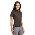 thumbnail image 4 of Port Authority Ladies Short Sleeve Easy Care Shirt-3XL (Coffee Bean/Light Stone), 4 of 6