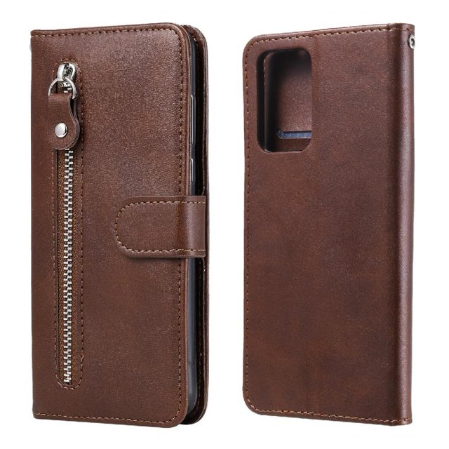 Estuche de Cuero PU con Cierre para Xiaomi Redmi Note 10 PRO , Funda Protectora con Billetera y Correa