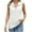 White, variant on Uaswgudfs Womens Sleeveless Vest Summer V Neck Lightweight Casual Button Front Loose Fit Knit Zipper Polo Tank Top
