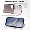 thumbnail image 3 of Compatible avec iPhone XR Étui Portefeuille Motif Animaux Mignons avec Fentes pour Cartes Couverture Rabattable, 3 of 5