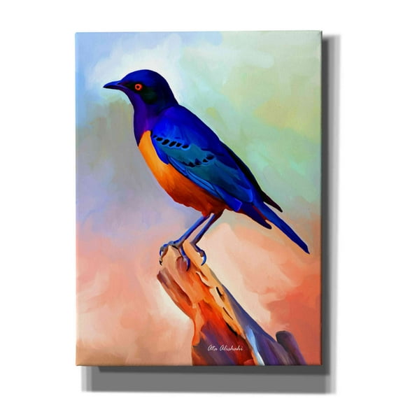 Epic Graffiti 'Bird' by Ata Alishahi, Giclee Canvas Wall Art, 40"x54"