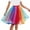 Multicolor, variant on Mrat Flowy Maxi Skirt Womens Short Puffy Skirt Layered Tulle Skirt Girls Colorful Halloween Costumes Skirt with Slit S-1 Multicolor One Size
